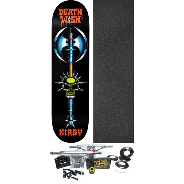 Deathwish Skateboards Taylor Kirby Forgotten Relics Skateboard Deck - 8.47" x 31.67" - Complete Skateboard Bundle